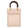 Fendi  Sunshine mini  handbag  in pink leather - Detail D7 thumbnail