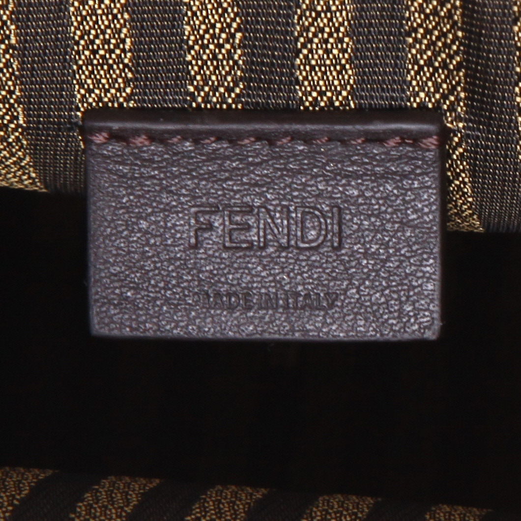 Fendi Sunshine mini handbag in pink leather - Detail D9