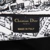 Shopping bag Dior  Book Tote modello grande  in tela nera e bianca - Detail D9 thumbnail