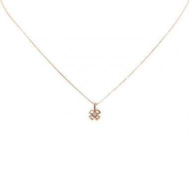 Collar Bulgari Fiorever de oro rosa y diamante