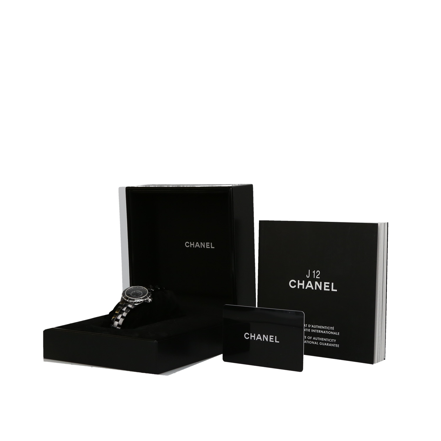 Montre Chanel J12 Phantom en céramique et acier Ref: Chanel - H4196  Vers 2010