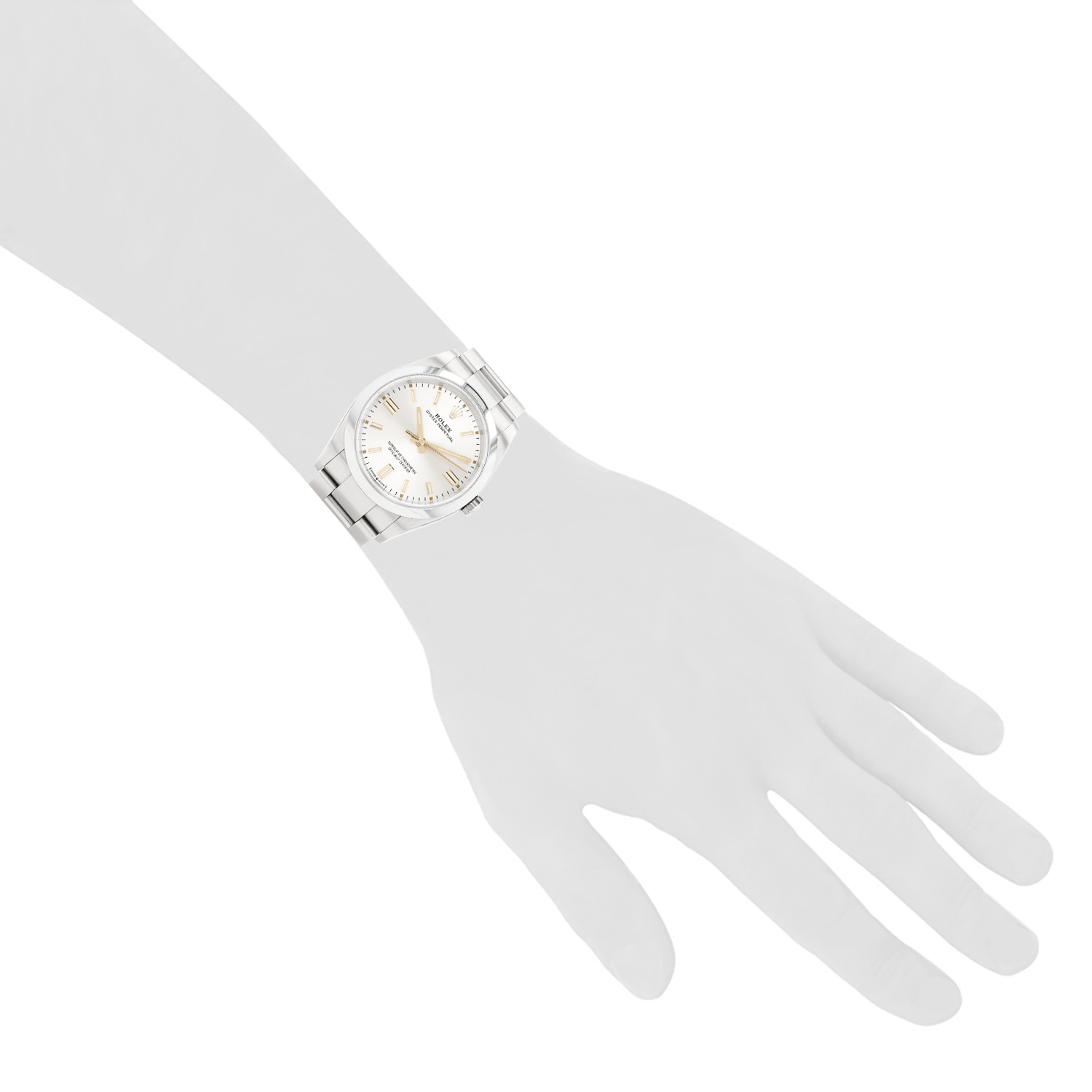 Rolex Oyster Perpetual  in stainless steel Ref: Rolex - 126000  Circa 2021 - Detail D1