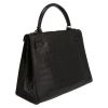 Sac à main Hermès  Kelly 28 cm en crocodile porosus noir - Detail D6 thumbnail