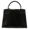 Sac à main Hermès  Kelly 28 cm en crocodile porosus noir - Detail D7 thumbnail
