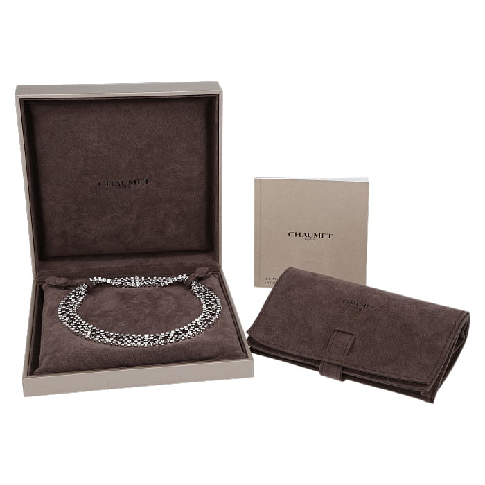 Collana Chaumet Toile de Givre in oro bianco e diamante - Detail D2