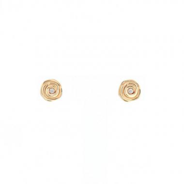 Pendientes Dior Rose Dior Couture modelo pequeño de oro rosa y diamantes