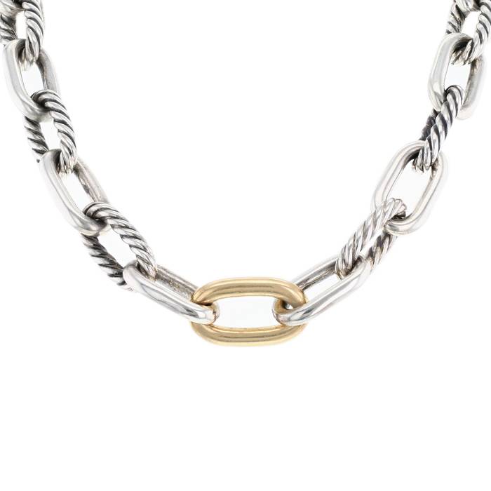 David Yurman DY Madison Thin Necklace in 18K Gold, 3mm 883932933567 - Gary  Michaels Fine Jewelry