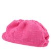 Bottega Veneta  Pouch handbag/clutch  in pink terry fabric - 00pp thumbnail