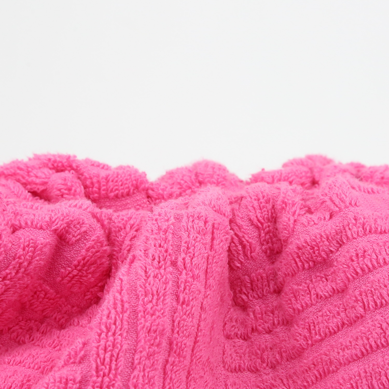 Borsa/pochette Bottega Veneta  Pouch in tessuto di spugna rosa - Detail D1