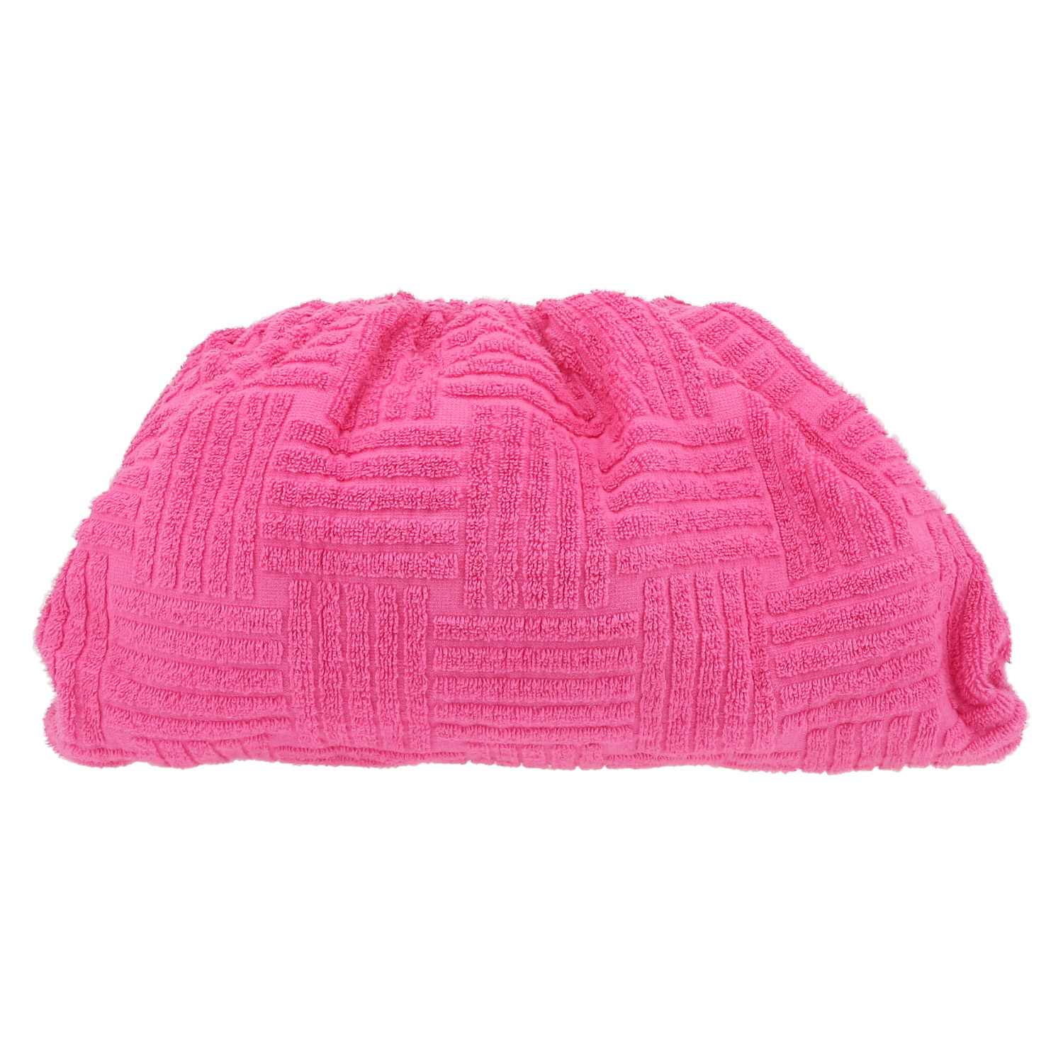 Bottega Veneta  Pouch handbag/clutch  in pink terry fabric - Detail D7