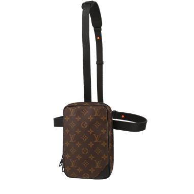 Bolso bandolera Louis Vuitton  Utility Side bag en lona Monogram y cuero negro