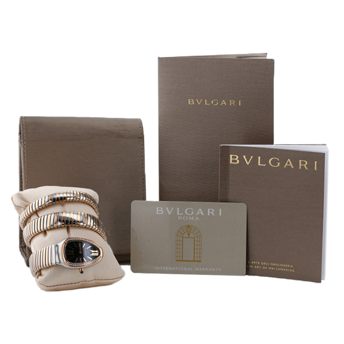 Bulgari Serpenti  in stainless steel and pink gold Circa 2018