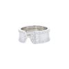 Open Cartier C de Cartier ring in white gold and diamonds - 00pp thumbnail