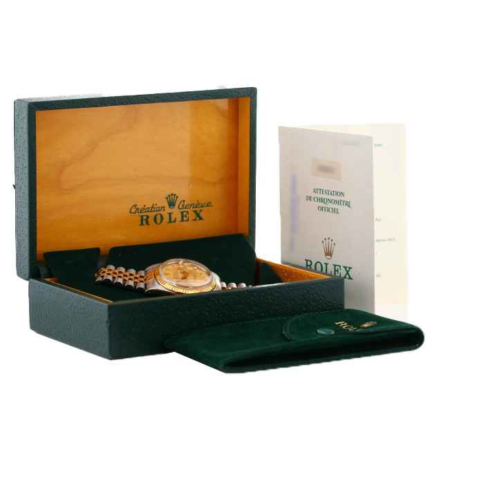 Montre Rolex Datejust en or et acier Ref: Rolex - 16013  Vers 1988 - Detail D2