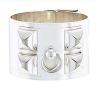 Hermès Collier de chien cuff bracelet in silver - 00pp thumbnail