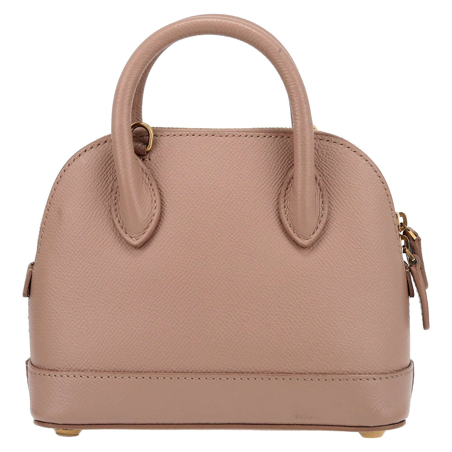 Balenciaga  Ville Top Handle mini  shoulder bag  in beige grained leather - Detail D7