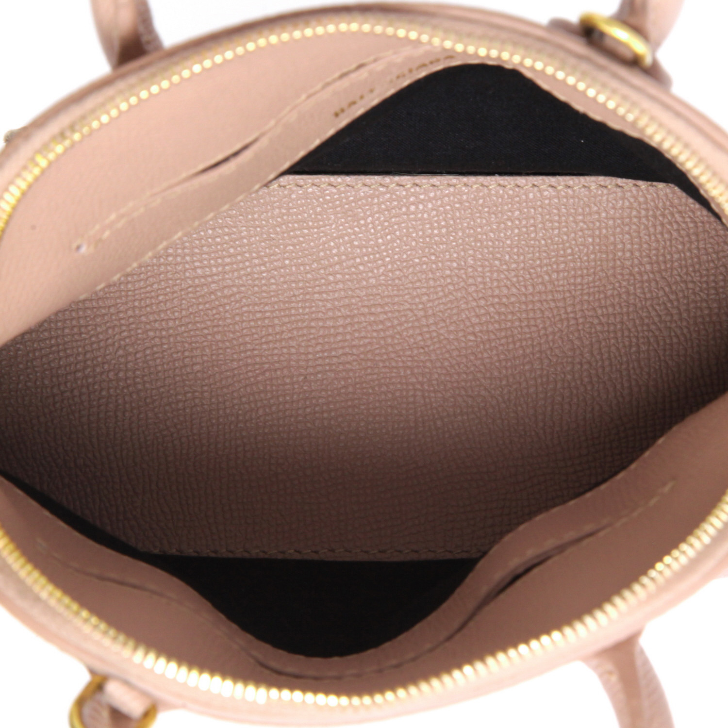 Balenciaga  Ville Top Handle mini XXS shoulder bag  in beige grained leather - Detail D8