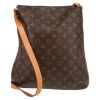 Louis Vuitton  Musette Salsa shoulder bag  in brown monogram canvas  and natural leather - Detail D7 thumbnail