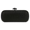 Bottega Veneta  Knot pouch  in black intrecciato leather - Detail D7 thumbnail