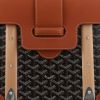 Borsa Goyard  Saigon in tela Goyardine nera e pelle marrone - Detail D1 thumbnail