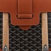 Goyard  Saigon handbag  in black Goyard canvas  and brown leather - Detail D1 thumbnail