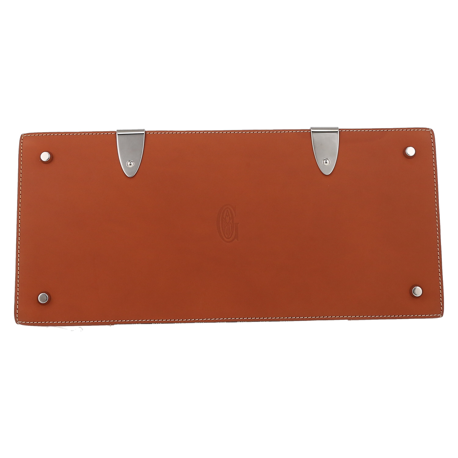 Borsa Goyard  Saigon in tela Goyardine nera e pelle marrone - Detail D4