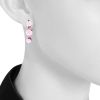 Paire de boucles d'oreilles Pomellato Capri grand modèle en or rose, rubis et céramique rose - Detail D1 thumbnail