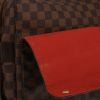 Borsa a tracolla Louis Vuitton  Naviglio in tela a scacchi ebana e pelle marrone - Detail D1 thumbnail