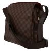 Louis Vuitton  Naviglio shoulder bag  in ebene damier canvas  and brown leather - Detail D3 thumbnail