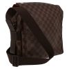 Louis Vuitton  Naviglio shoulder bag  in ebene damier canvas  and brown leather - Detail D6 thumbnail