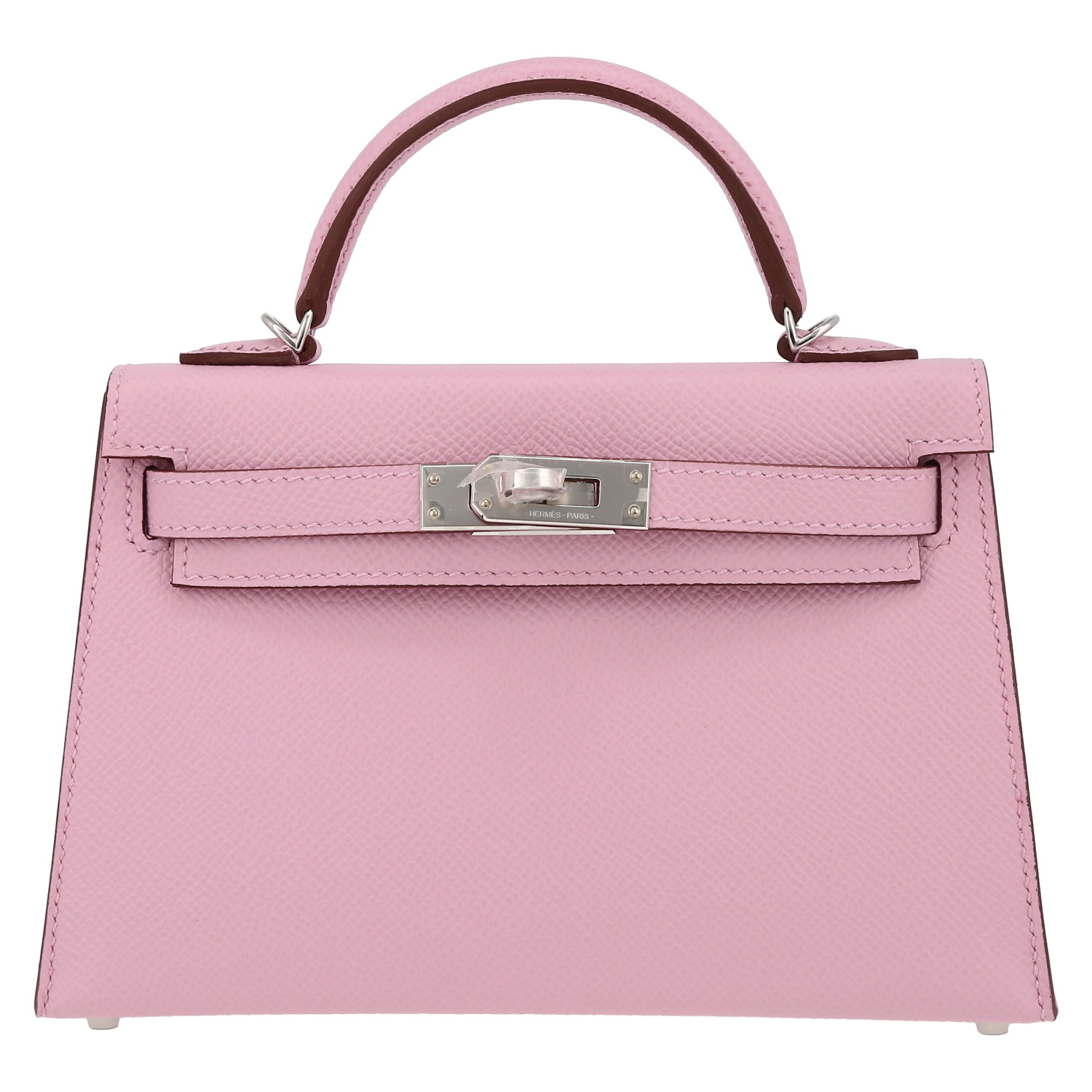 Hermès  Kelly 20 cm handbag  in Mauve Sylvestre epsom leather - Detail D2