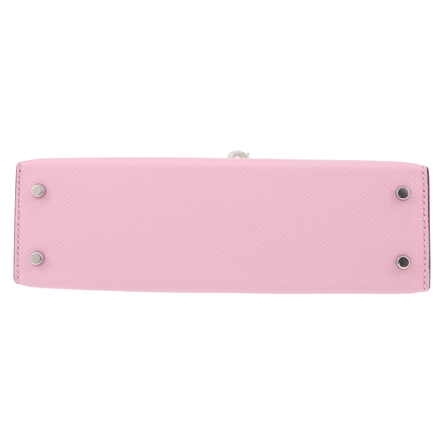 Sac à main Hermès  Kelly 20 cm en cuir epsom Mauve Sylvestre - Detail D4