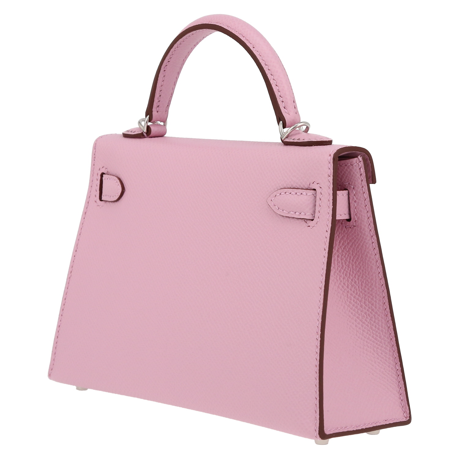 Sac à main Hermès  Kelly 20 cm en cuir epsom Mauve Sylvestre - Detail D5