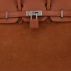 Hermès  Birkin 25 cm Grizzly handbag  in gold doblis calfskin  and gold Swift leather - Detail D1 thumbnail