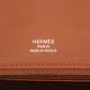 Bolso de mano Hermès  Birkin Grizzly 25 en cuero de ternero doblis color oro y cuero swift color oro - Detail D2 thumbnail