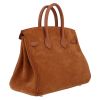 Hermès  Birkin 25 cm Grizzly handbag  in gold doblis calfskin  and gold Swift leather - Detail D6 thumbnail