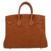 Hermès  Birkin 25 cm Grizzly handbag  in gold doblis calfskin  and gold Swift leather - Detail D7 thumbnail