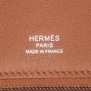 Bolso de mano Hermès  Birkin 25 cm Grizzly en cuero de ternero doblis color oro y cuero swift color oro - Detail D9 thumbnail
