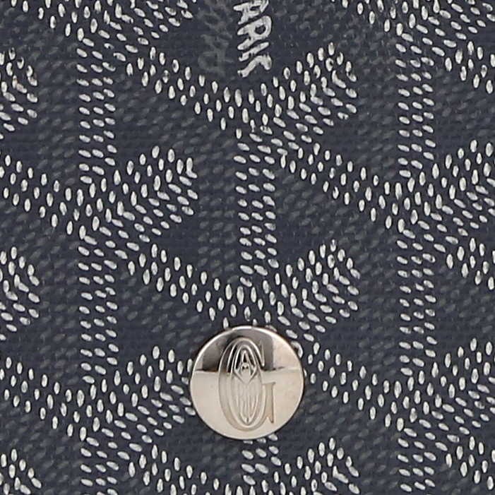 Shopping bag Goyard  Saint-Louis in tela Goyardine grigia e pelle grigia - Detail D1