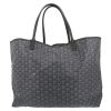 Goyard  Saint-Louis shopping bag  in grey Goyard canvas  and grey leather - Detail D2 thumbnail