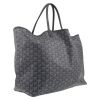Goyard  Saint-Louis shopping bag  in grey Goyard canvas  and grey leather - Detail D6 thumbnail
