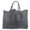 Goyard  Saint-Louis shopping bag  in grey Goyard canvas  and grey leather - Detail D7 thumbnail