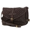 Bolso bandolera Louis Vuitton  Saumur en lona Monogram Idylle marrón y cuero marrón - 00pp thumbnail