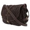 Louis Vuitton  Saumur shoulder bag  in brown monogram canvas Idylle  and brown leather - Detail D5 thumbnail