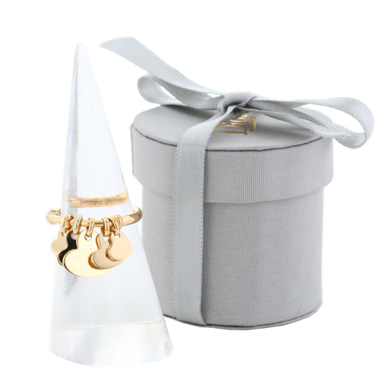 Dior Coeurs Légers ring in yellow gold - Detail D2