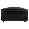 Louis Vuitton  Pegase suitcase  damier graphite canvas  and black leather - Detail D1 thumbnail