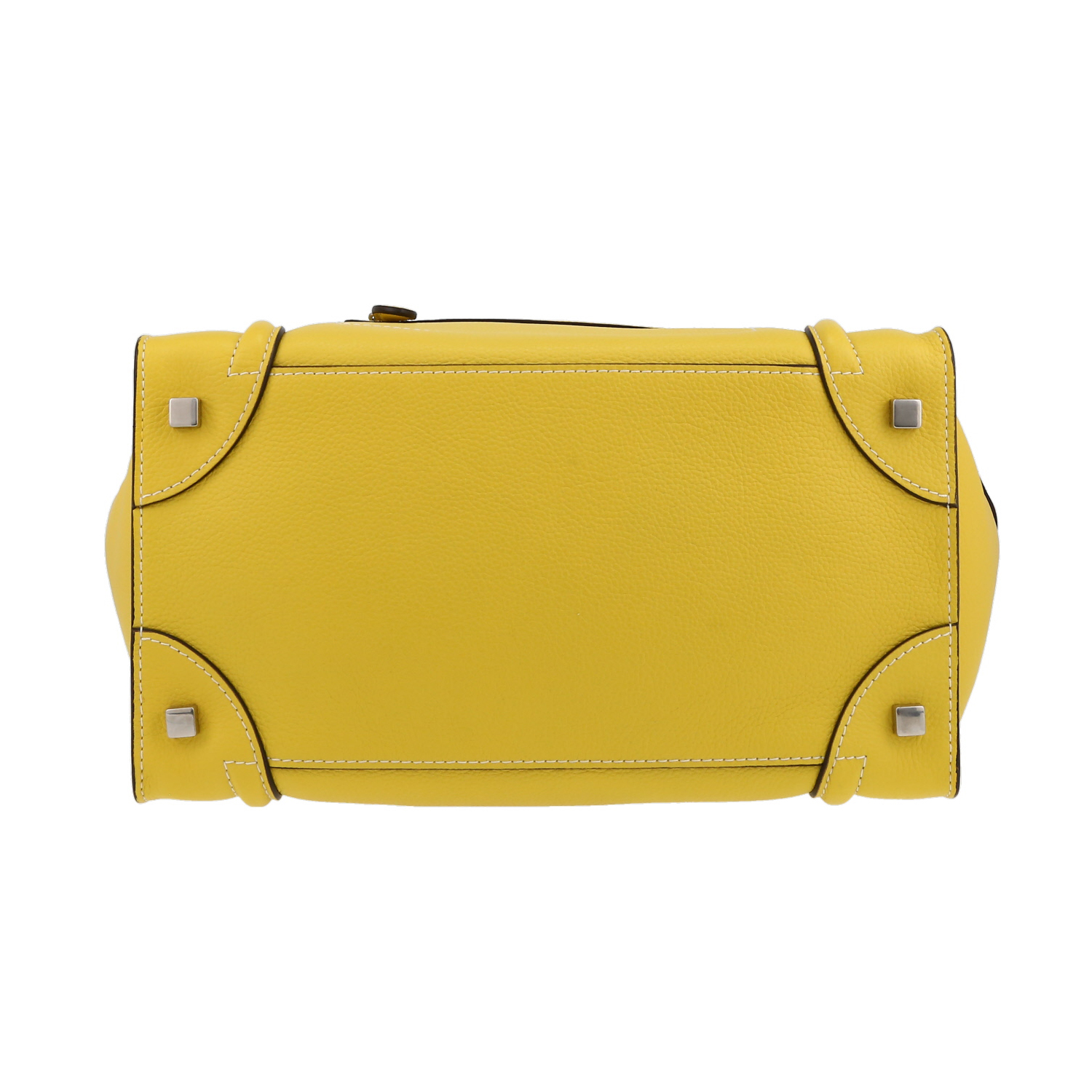 Borsa Celine  Luggage in pelle gialla - Detail D4