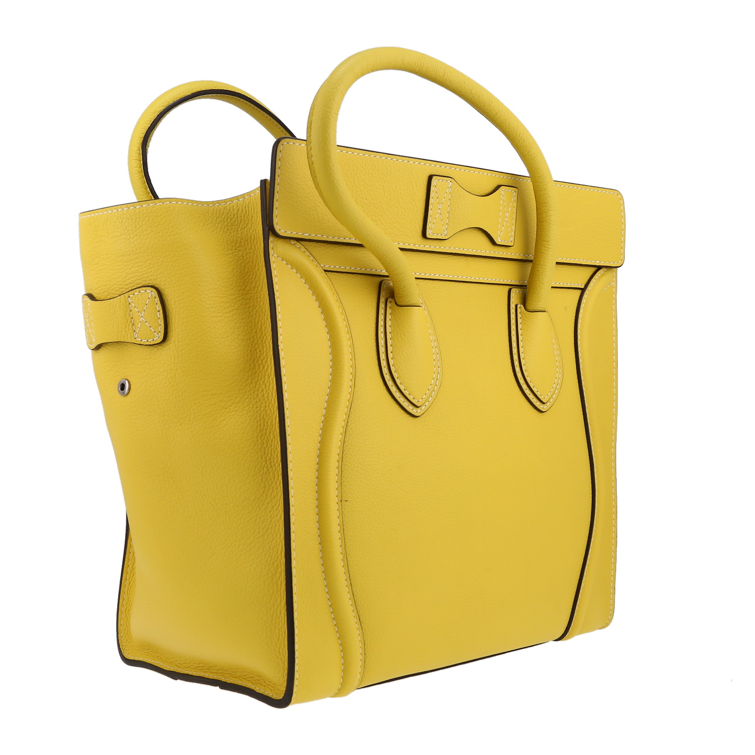 Borsa Celine  Luggage in pelle gialla - Detail D6