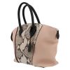 Louis Vuitton  Lockit handbag  in pink leather  and python - Detail D3 thumbnail