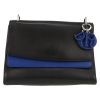 Bolso de mano Dior  Be Dior en cuero negro y azul - Detail D2 thumbnail